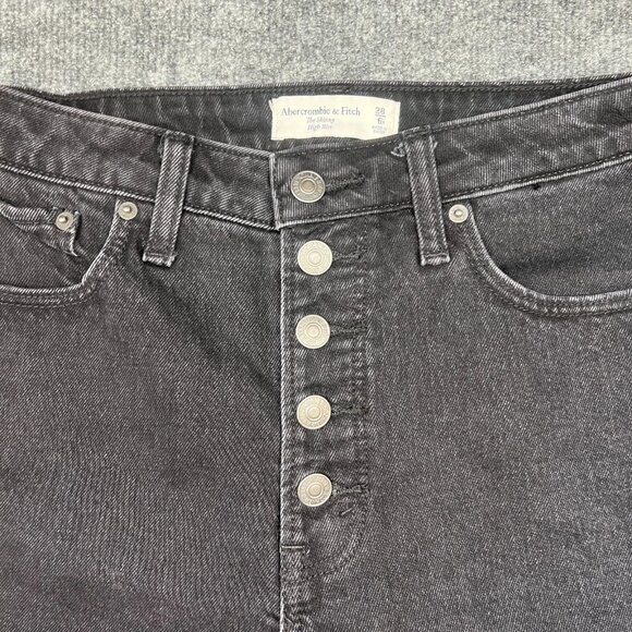 Abercrombie & Fitch Women's High-Waisted Skinny Cropped Jeans - Picture 2 of 8